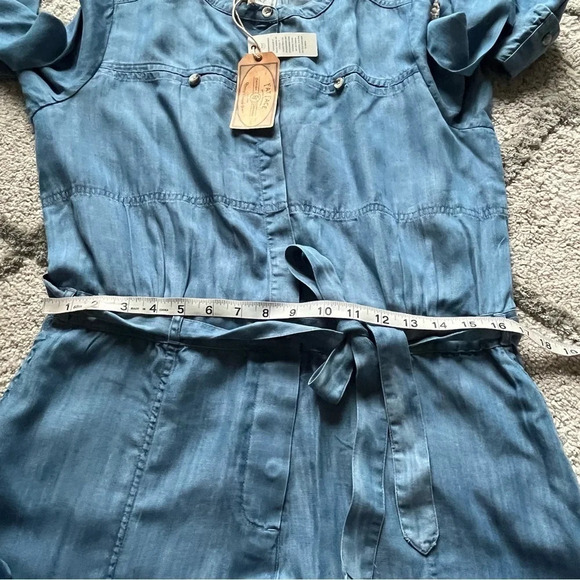 Fat face Imogen Tencel Jumpsuit chambray 10 new - Picture 9 of 13